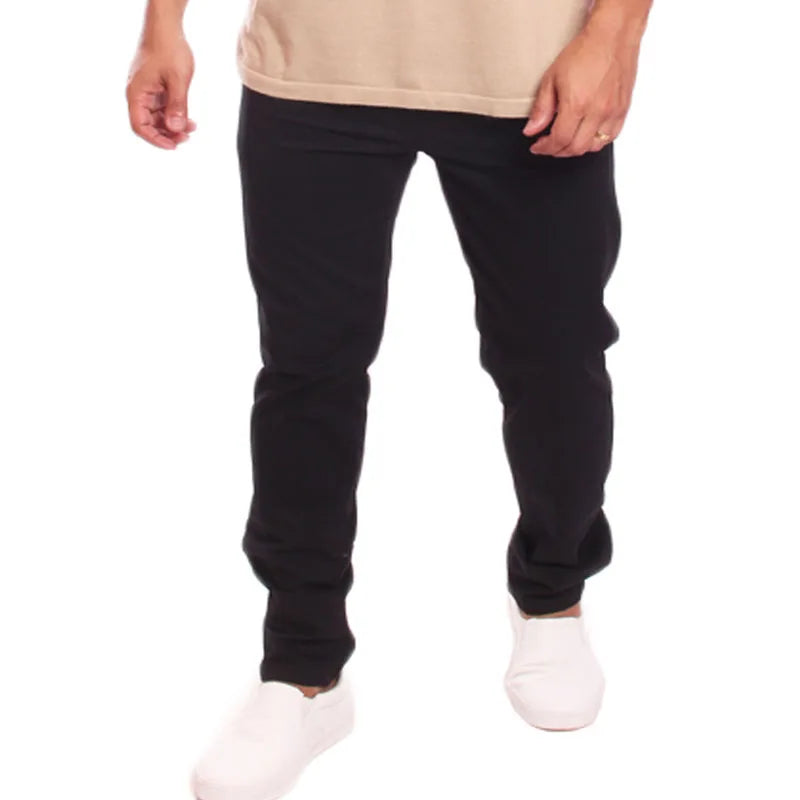 Calça sarja preta masculina