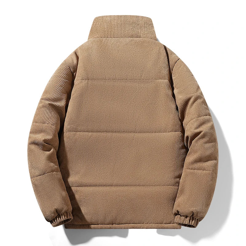 Jaqueta de veludo cotelê masculina