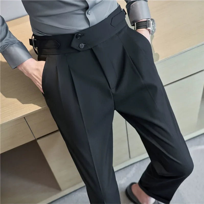 Calça social masculina clássica