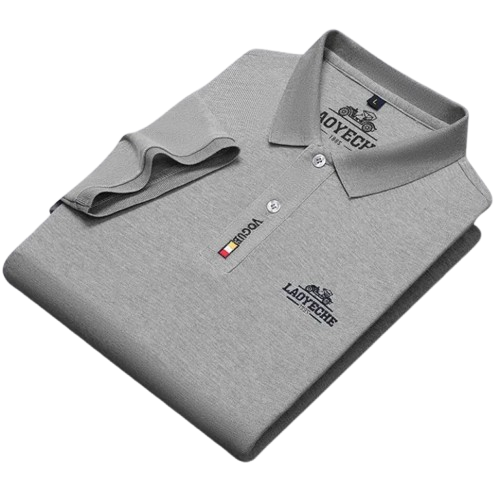 Polo básica de manga curta com logo