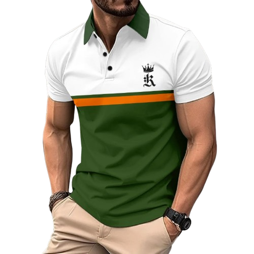 Polo moda europa estampa de lapela