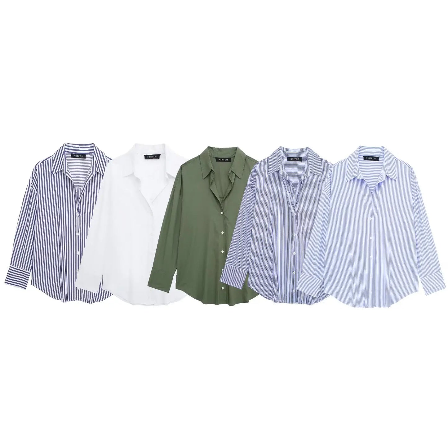 Camisa social feminina listrada