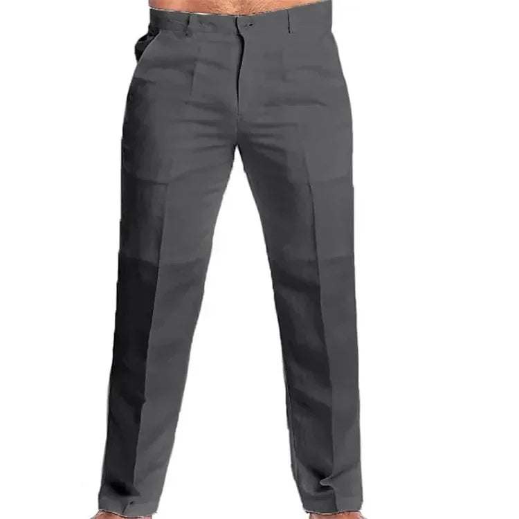 Calça de linho masculina