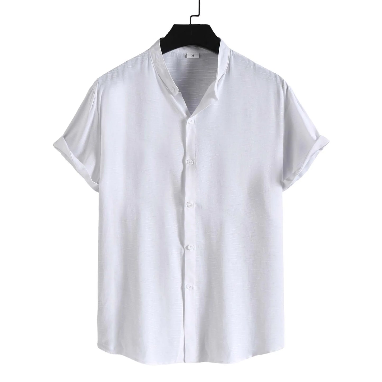 Camisa casual de linho masculina 2