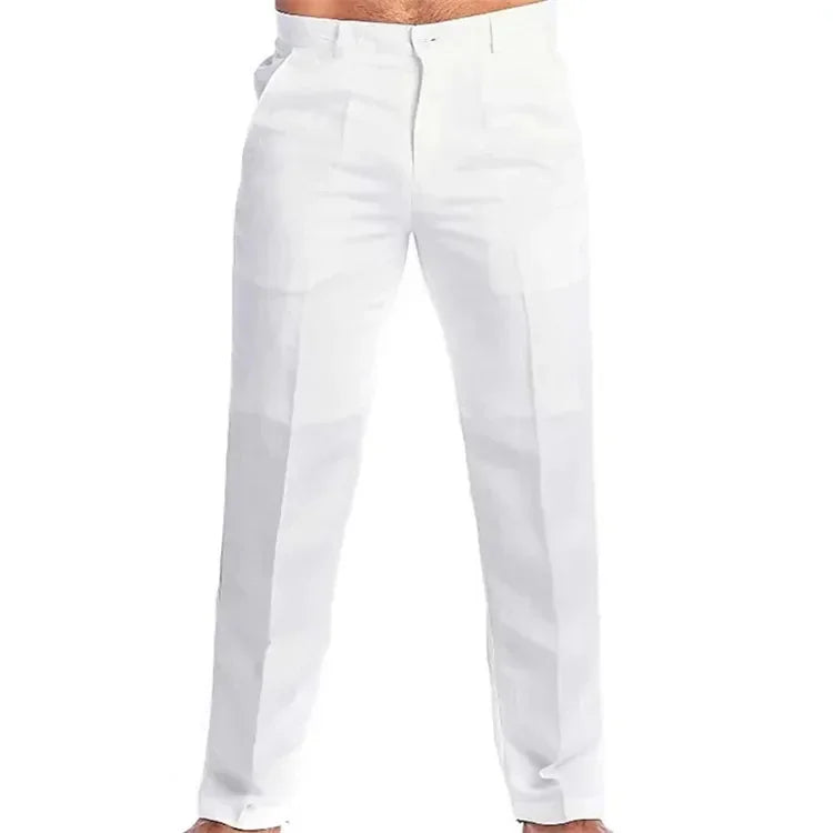 Calça de linho masculina