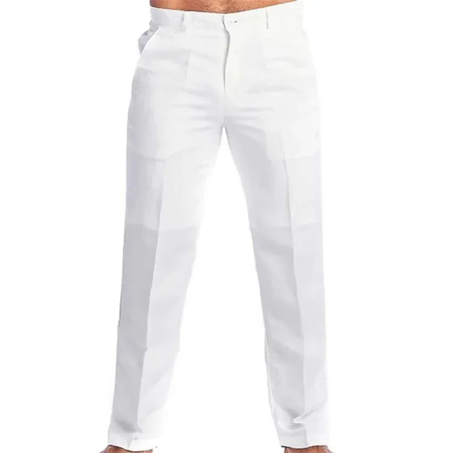 Calça de linho masculina