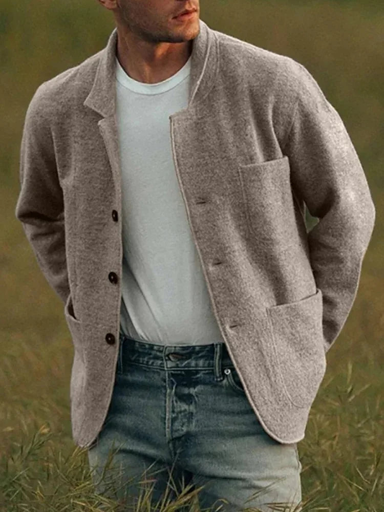Casaco cardigan masculino