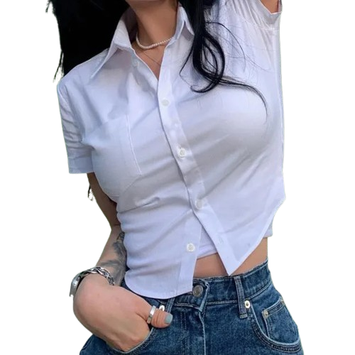 Blusa feminina básica manga curta