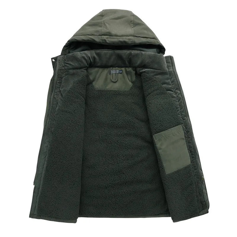 Jaqueta de inverno masculina parka europeia