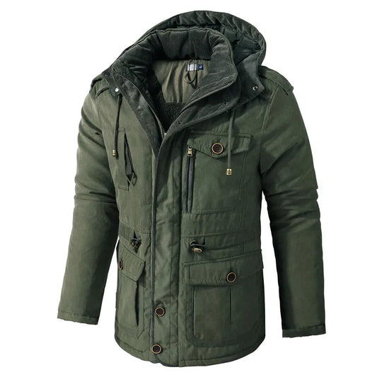 Jaqueta de inverno masculina parka europeia