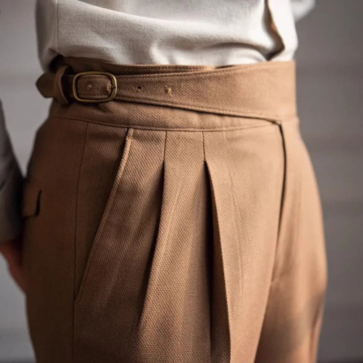 Calça social masculina coreana