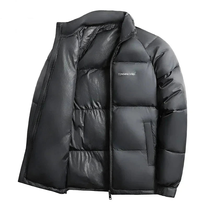 Jaqueta puffer de inverno masculina