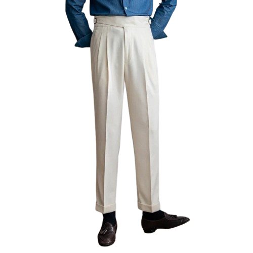 Calça social masculina coreana