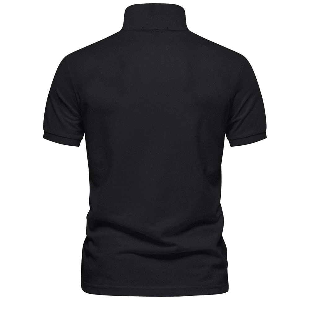 Polo bordado de algodão básica