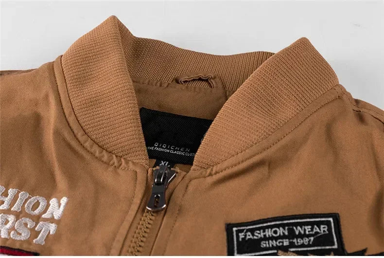 Jaqueta estilo militar força aérea dos EUA