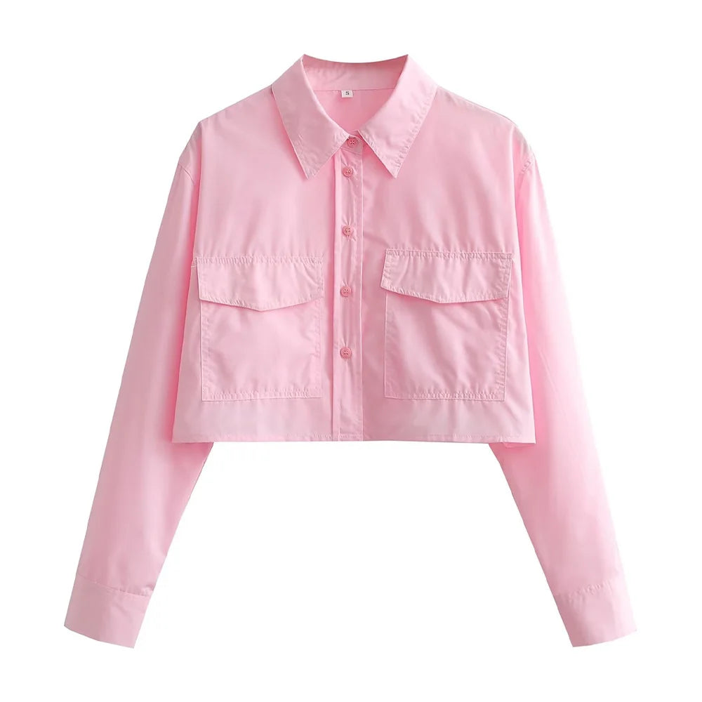 Camisa estilo cropped