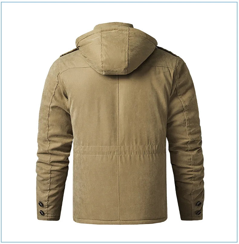 Jaqueta de inverno masculina parka europeia