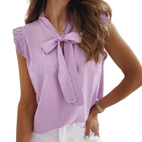 Blusinha elegante sem mangas