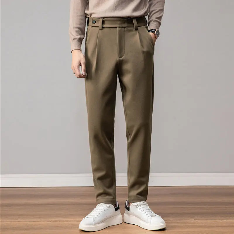 Calça social de lã