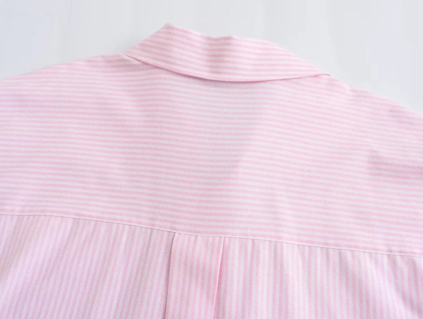 Camisa social feminina oxford lapela de algodão