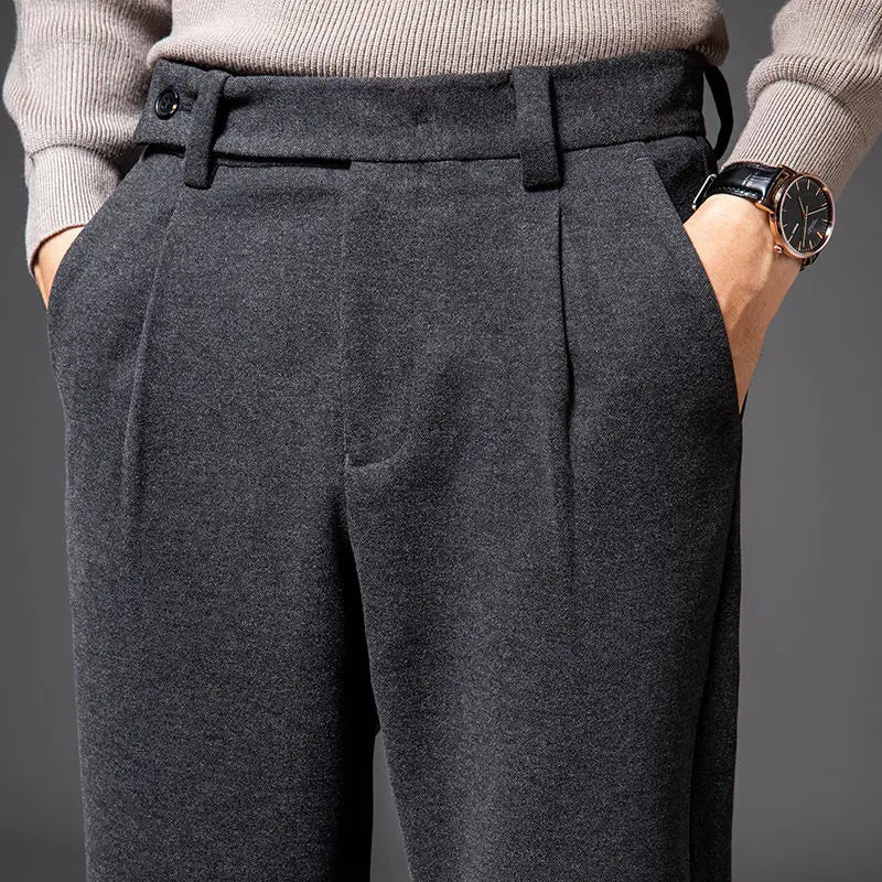 Calça social de lã