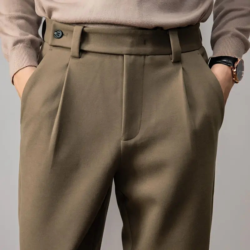 Calça social de lã