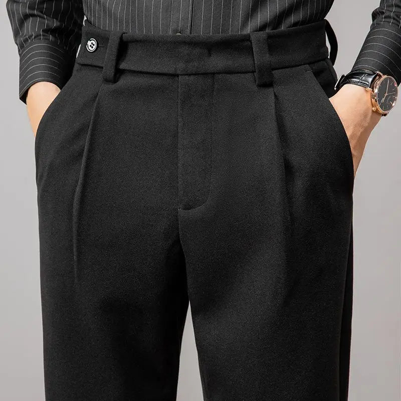 Calça social de lã